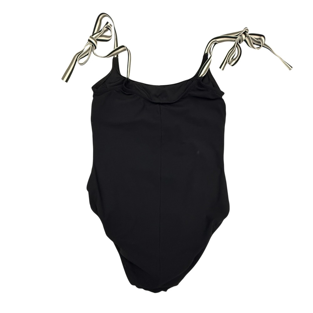 Karla Colletto Swimsuit Women's 8 Black Tie Shoulder One Piece Xtra Life Lycra - Picture 2 of 10